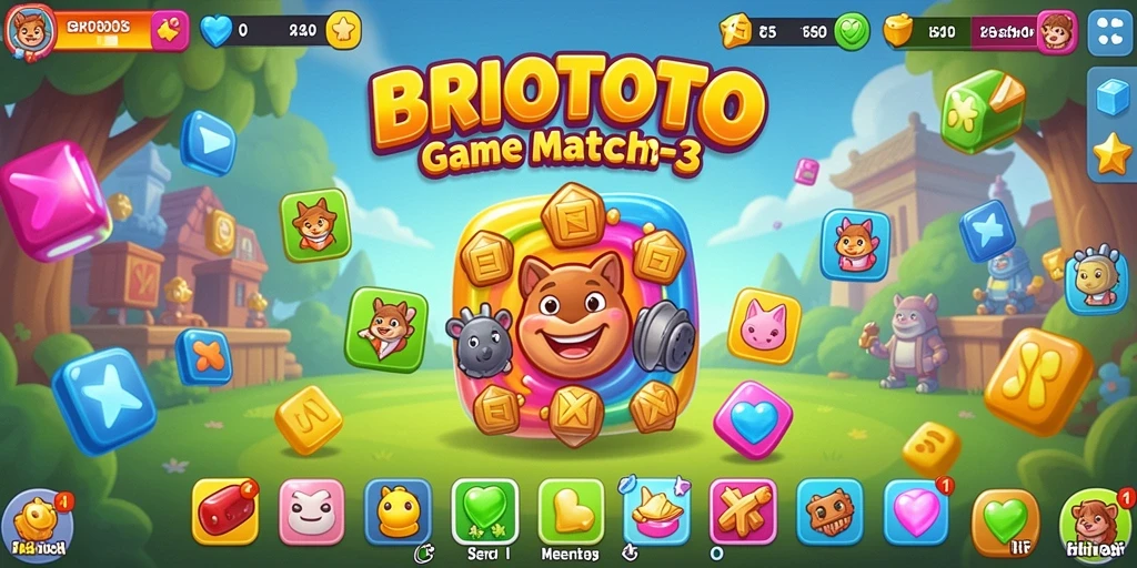 Tampilan gameplay BRIOTOTO yang seru dan penuh warna.