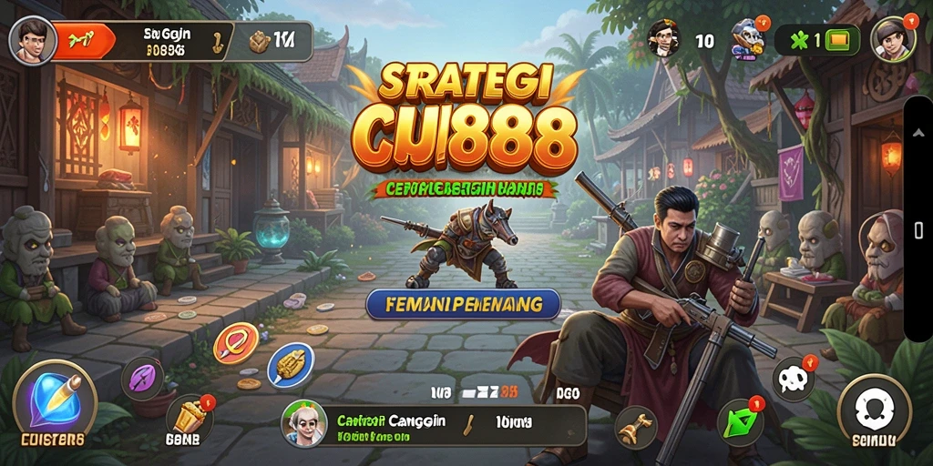 Tampilan gameplay CU888 yang mengesankan dalam strategi.