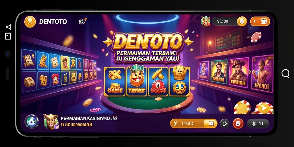 Tampilan gameplay DENTOTO yang menarik dan menghibur.