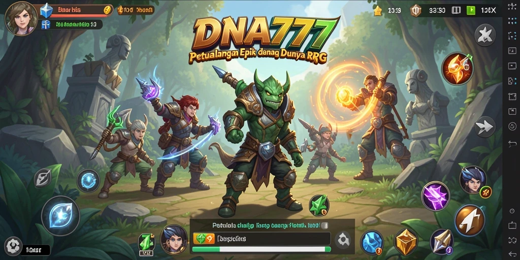 Gameplay <strong>DNA777</strong> menampilkan aksi seru dan pertarungan strategis.