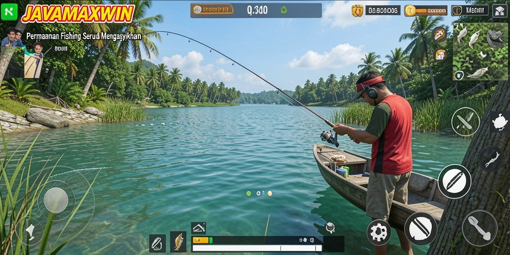 Tampilan menarik dari gameplay Fishing di JAVAMAXWIN yang menantang.