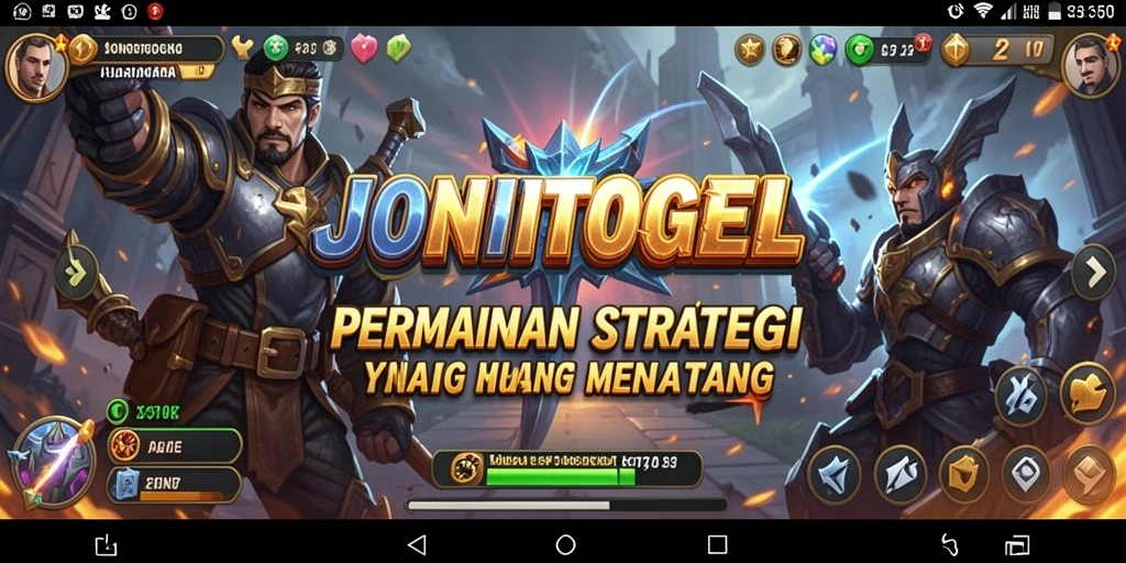Tampilan gameplay menarik dari JONITOGEL yang menunjukkan pertempuran strategi.