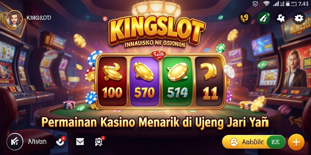 Tampilan gameplay KINGSLOT yang memukau dan mendebarkan.