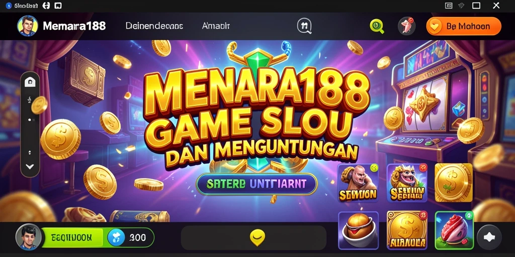 Tampilan gameplay MENARA188 yang menarik dan futuristik.
