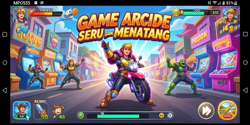 Tangkapan layar MPO555 menampilkan aksi gameplay Arcade yang seru.