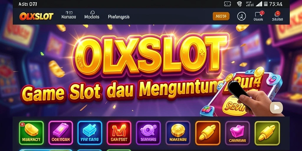 Tampilan menarik dari gameplay Slot OLXSLOT yang memukau.