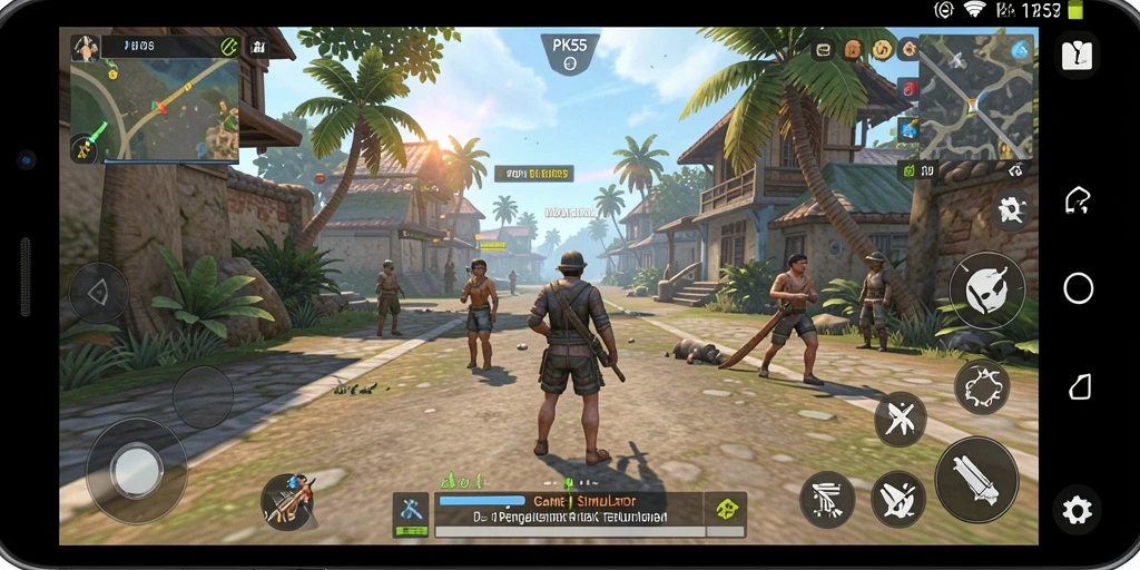 Tampilan gameplay PK55 yang menarik dan realistis.