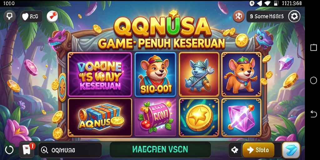 Tampilan menarik dari gameplay Slot QQNUSA yang seru.