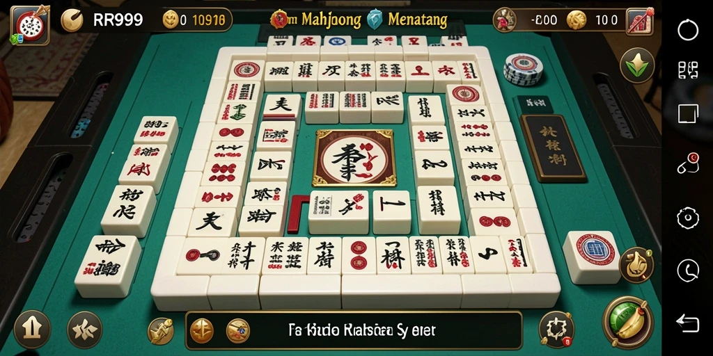 Screenshot gameplay Mahjong RR999 yang menarik dan menantang.