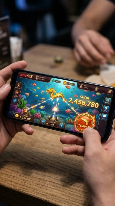 Tampilan utama aplikasi asia918 dengan navigasi yang intuitif.